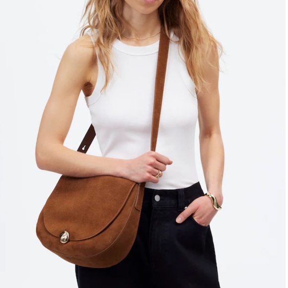 NWT Madewell Large Dakota Saddle/ Crossbody Bag - Picture 3 of 4